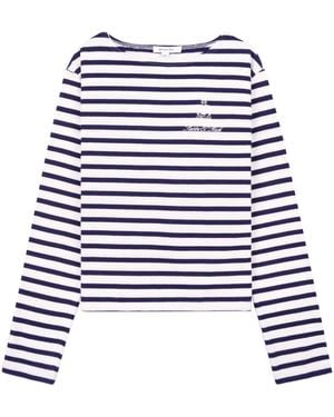 Sporty & Rich Vendome Cotton T-Shirt - Blue