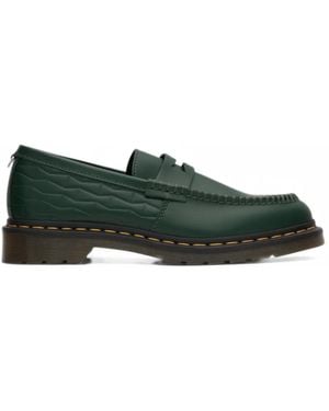 Dr. Martens X Wasted Youth Penton Smooth Leather Loafers - Green