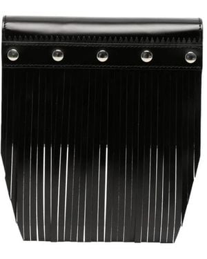 Comme des Garçons Portefeuille Frangé À Détails De Clous - Noir