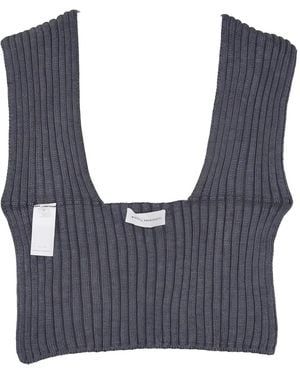 Niccolò Pasqualetti Gerippter Schal - Blau