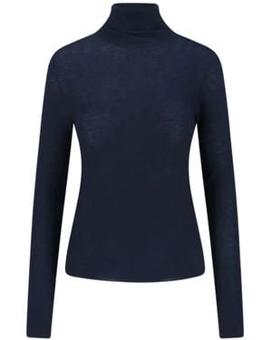 Lisa Yang Lory Ribbed-Knit Roll-Neck Sweater - Blue