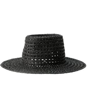 Maison Michel Chapeau Charles À Design Tressé - Blanc