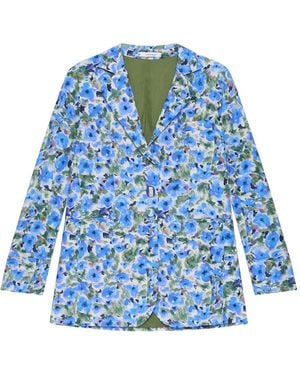 Maliparmi Blazer A Fiori - Blu