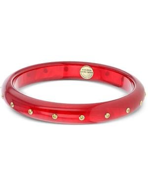 Mark Davis 18K Small Sapphire Bakelite Bangle - Red