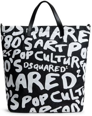 DSquared² Shopper Mit Logo-Print - Schwarz