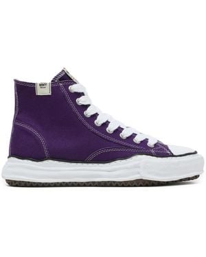 Maison Mihara Yasuhiro Peterson Og Sole Canvas Trainers - Purple