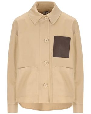Loewe Logo-Detail Pocket Jacket - Natural