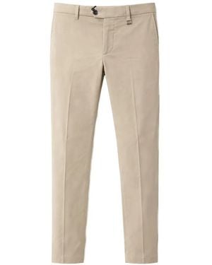 Tombolini Straight-Leg Tailored Pants - Natural