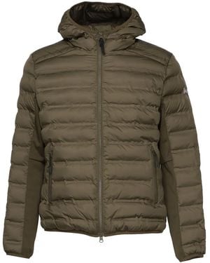 Jakke Hooded Logo-Detail Padded Jacket - Green