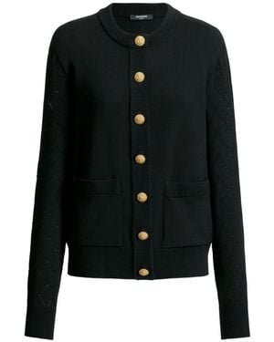 Balmain Knit Cardigan - Black