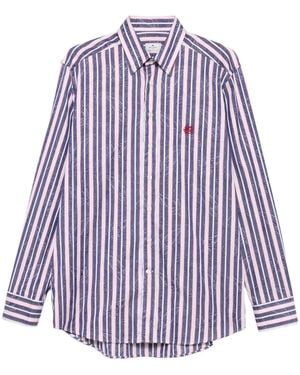 Etro Striped Floral Shirt - Purple