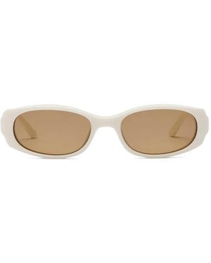 Chimi Note Oval-Frame Sunglasses - White