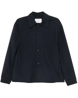Paolo Pecora Contrast-Stitch Shirt - Blue
