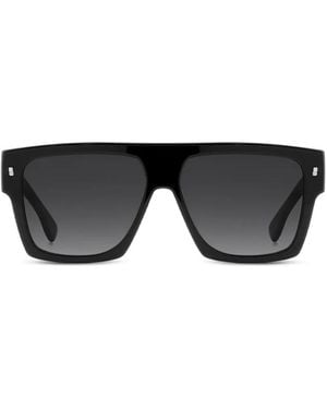 DSquared² Lunettes De Soleil Iconique À Monture Carrée - Black
