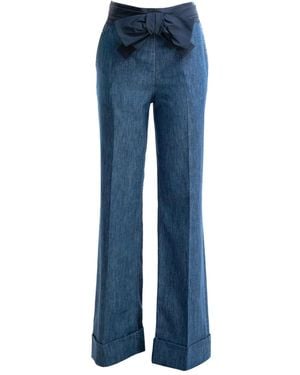 Valentino Garavani Jeans Con Fiocco - Blu