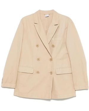 Aspesi Double-Breasted Blazer - Natural