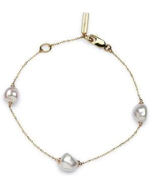 AUTORE MODA 9Kt Sophia Pearl Bracelet - White