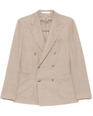 Tagliatore Double-Breasted Blazer - Natural