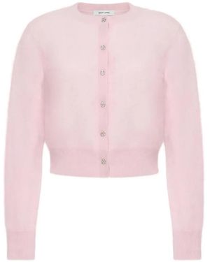 Adam Lippes Cardigan Cruz Orné De Cristaux - Pink