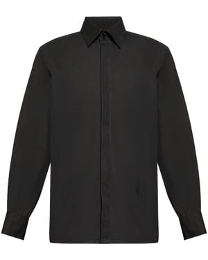 Saint Laurent Cotton Poplin Shirt - Grey