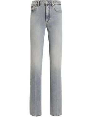 Dolce & Gabbana Straight Low Rise Jeans - Gray