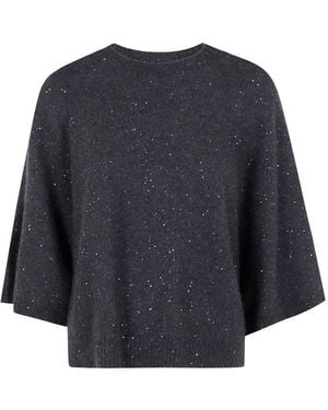 Fabiana Filippi スパンコール ブラウス - ブルー