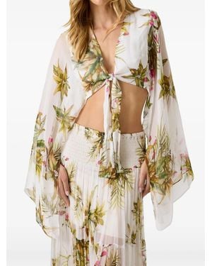 Guess Marciano Oberteil Mit Blumenprint - Natur