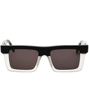 Palm Angels Napa Rectangle-Frame Sunglasses - Gray