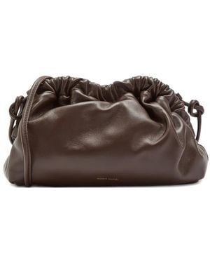 Mansur Gavriel Mini Cloud Clutch Bag - Brown