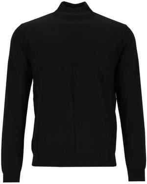 Al Duca d'Aosta High-Neck Wool Jumper - Black