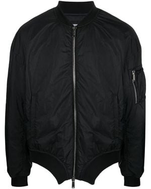DSquared² Logo-Print Bomber Jacket - Black