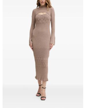 Guess Shinju Midi Dress - Natural