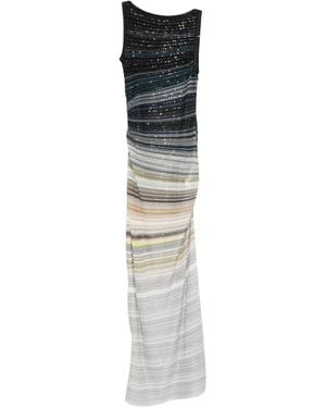 Missoni Draped Sleeveless Maxi Dress - Blue