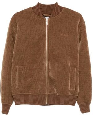 MC2 Saint Barth Celia Zip-Up Corduroy Jacket - Brown
