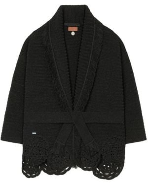 Alanui Cardigan Island Memories À Franges - Black