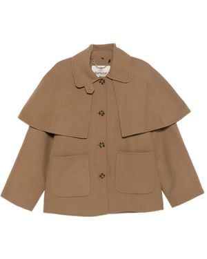 Barbour Aggy Button-Down Coat - Brown