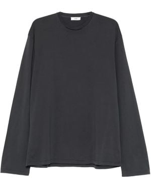 Rier T-Shirt Girocollo A Maniche Lunghe - Nero