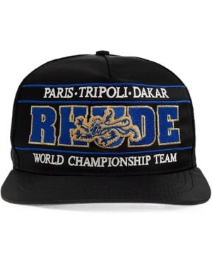 Rhude Baseballkappe Mit Logo-Stickerei - Blau