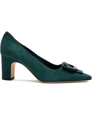 Manolo Blahnik Beti Pumps Mit Schnalle 70Mm - Grün
