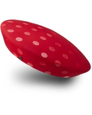 Maison Michel Idaho Polka-Dot Beret Hat - Red