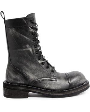 Ann Demeulemeester Aric Lace-Up Ankle Boots - Black