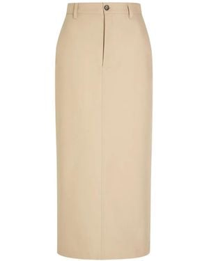 Wardrobe NYC Falda Midi Con Botones - Blanco