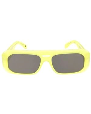 Palm Angels Willow Rectangle-Frame Sunglasses - Yellow