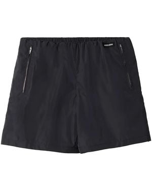 Miu Miu Wide-Leg Bermuda Shorts - Black