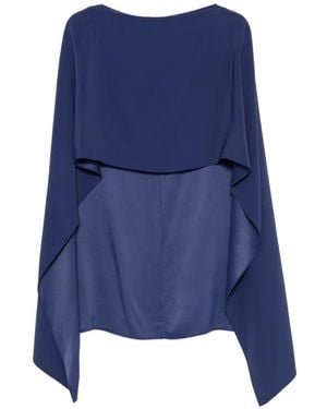 Alberta Ferretti Fular Con Detalle Drapeado - Azul