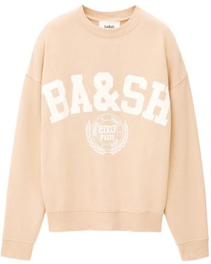 Ba&sh Benjamin Graphic-Print Sweatshirt - Natural