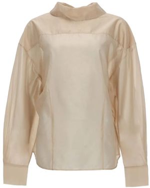 Filippa K Blouse À Col À Rabat - Blanc