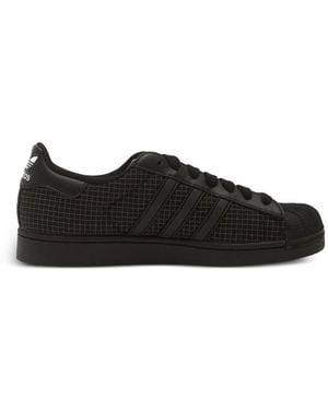 adidas Superstar Ii Sneakers Mit Gittermuster - Schwarz