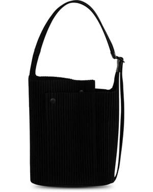 Homme Plissé Issey Miyake プリーツ バケットバッグ - ブラック
