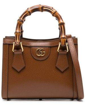 Gucci Borsa Tote Diana Mini - Marrone